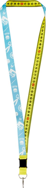 Isla 1-metre recycled PET sublimation lanyard with safety breakaway 5