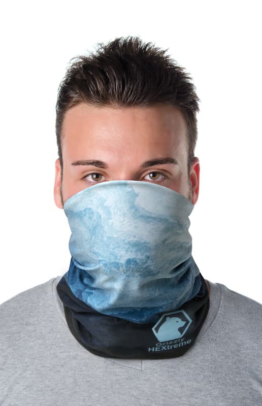 Zoya RPET sublimation multi-scarf with hems and fleece layer  6