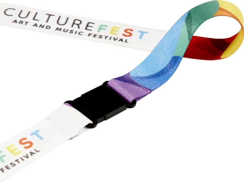 Lois sublimation RPET lanyard with safety breakaway 4