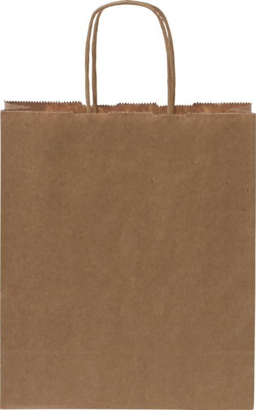 Kraft 80 g/m2 paper bag with twisted handles - 18 x 8 x 21 cm 9