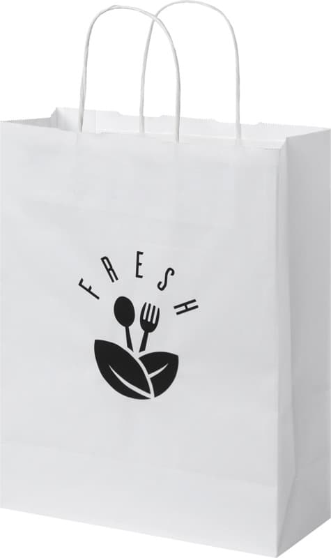 Kraft 80 g/m2 paper bag with twisted handles - 25 x 11 x 32 cm