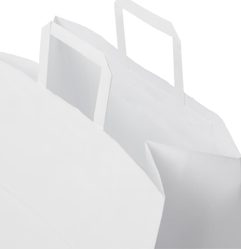 Kraft 80-90 g/m2 paper bag with flat handles - 34 x 20 x 35 cm 4