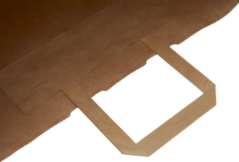 Kraft 80-90 g/m2 paper bag with flat handles - 34 x 20 x 35 cm 10