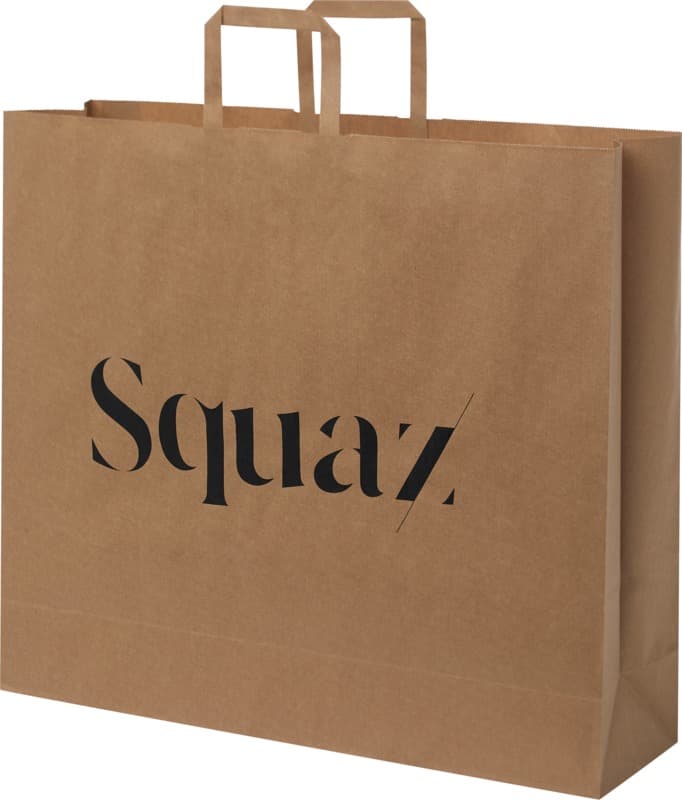 Kraft 90-100 g/m2 paper bag with flat handles - 49.5 x 14 x 44 cm 6