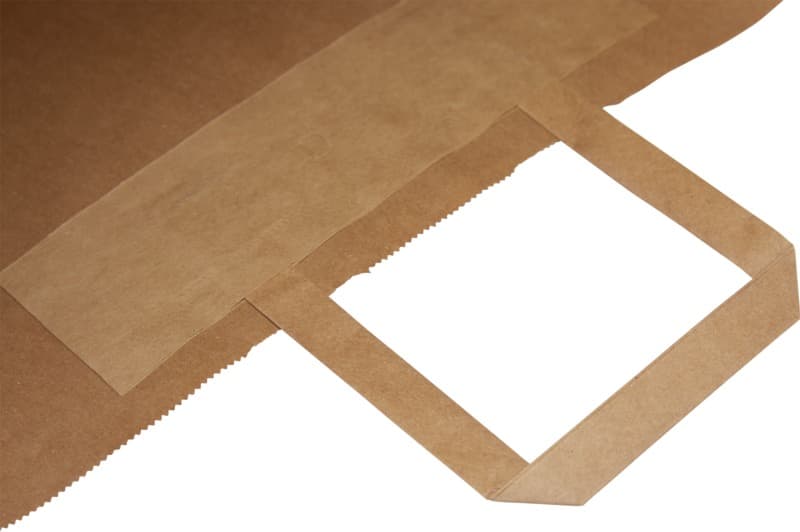 Kraft 90-100 g/m2 paper bag with flat handles - 49.5 x 14 x 44 cm 10