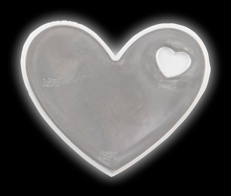 RFX™ S-12 heart M reflective PVC sticker 3
