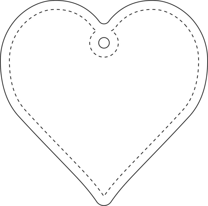 RFX™ H-09 heart reflective TPU hanger 3