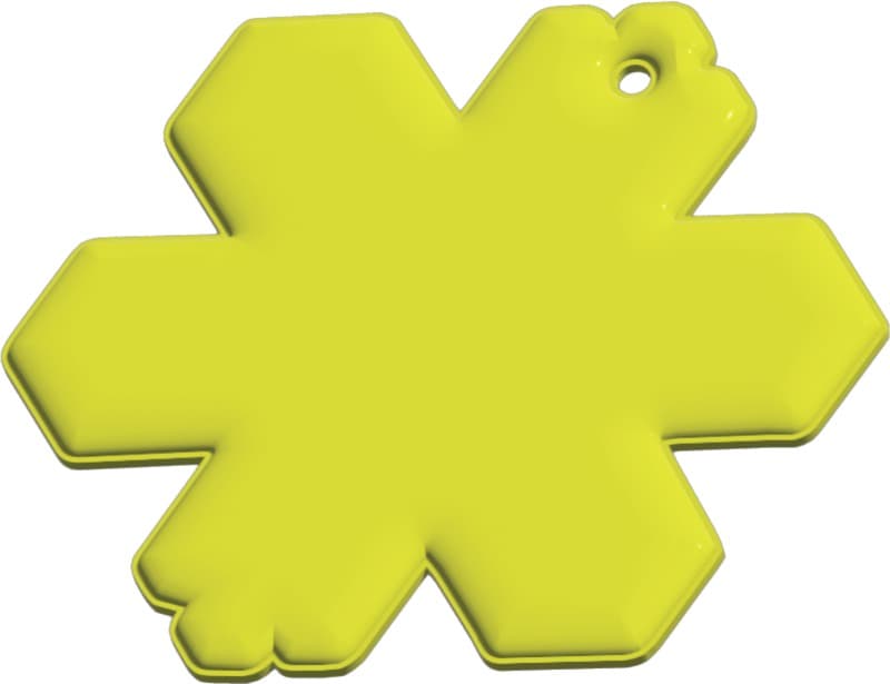 RFX™ H-10 snowflake reflective PVC hanger 6