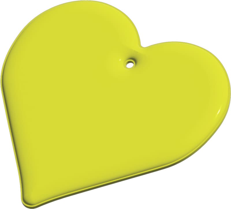 RFX™ H-16 heart-shaped lightweight reflective PVC hanger 6