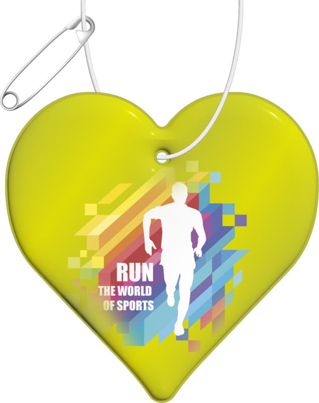RFX™ H-16 heart-shaped lightweight reflective PVC hanger 8