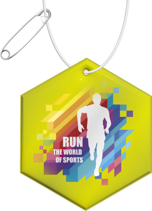 RFX™ H-12 hexagon lightweight reflective PVC hanger 8