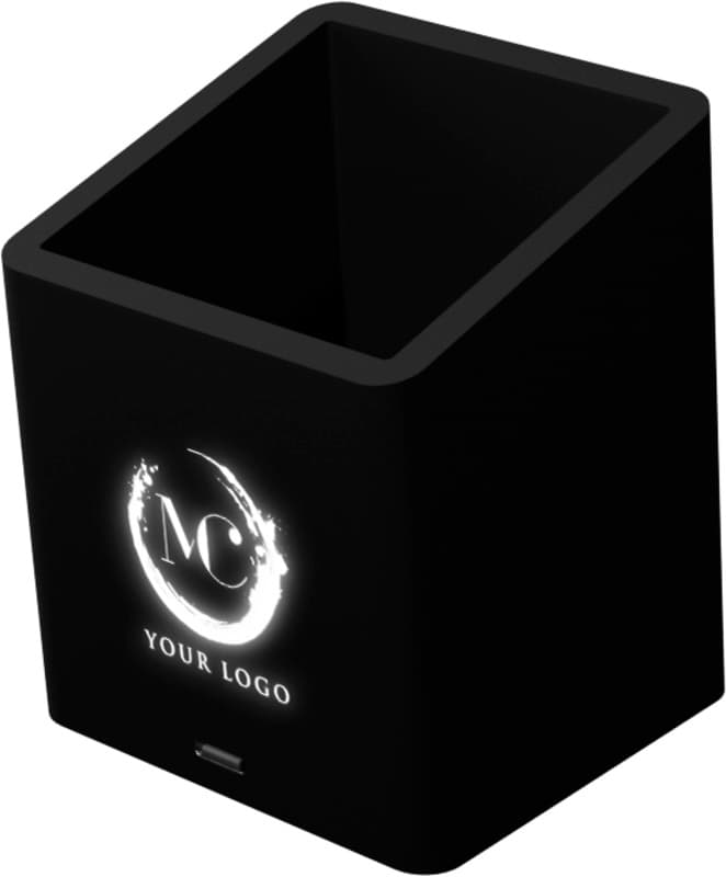 SCX.design O11 antibacterial light-up logo pencil holder with dual USB output 7