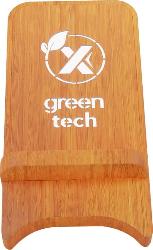 SCX.design W26 10W wooden wireless charging phone stand with light-up logo 3