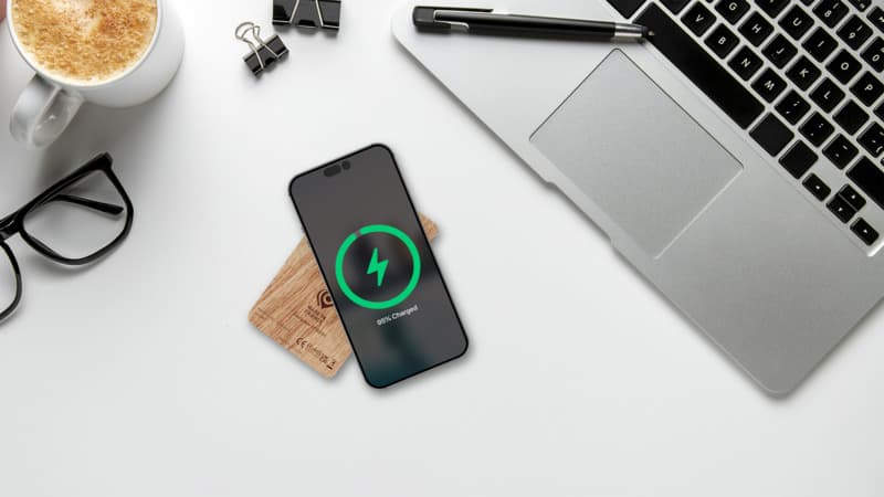 SCX.design P34 5000 mAh wooden wireless power bank  5