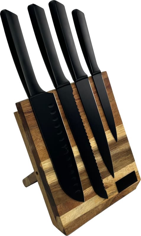 SCX.design K04 kitchen knives and cutting board set 1