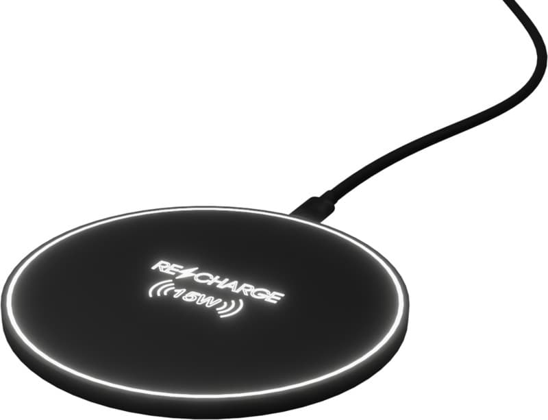 SCX.design W2115W light-up logo wireless charging pad 1