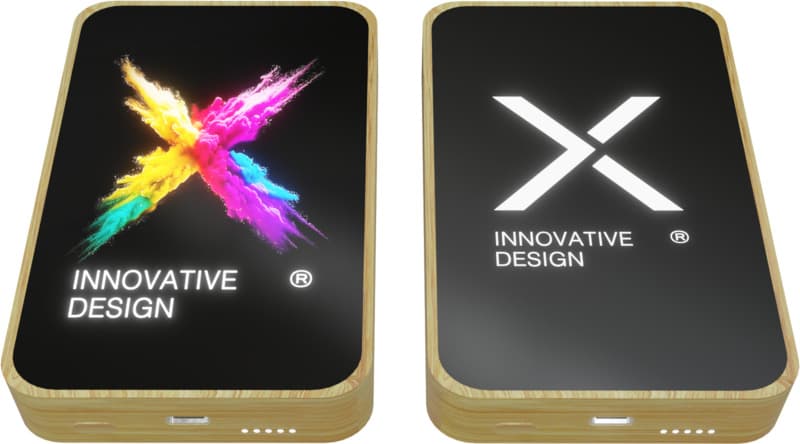 SCX.design P26 15W 5000 mAh wooden MagSafe power bank 1