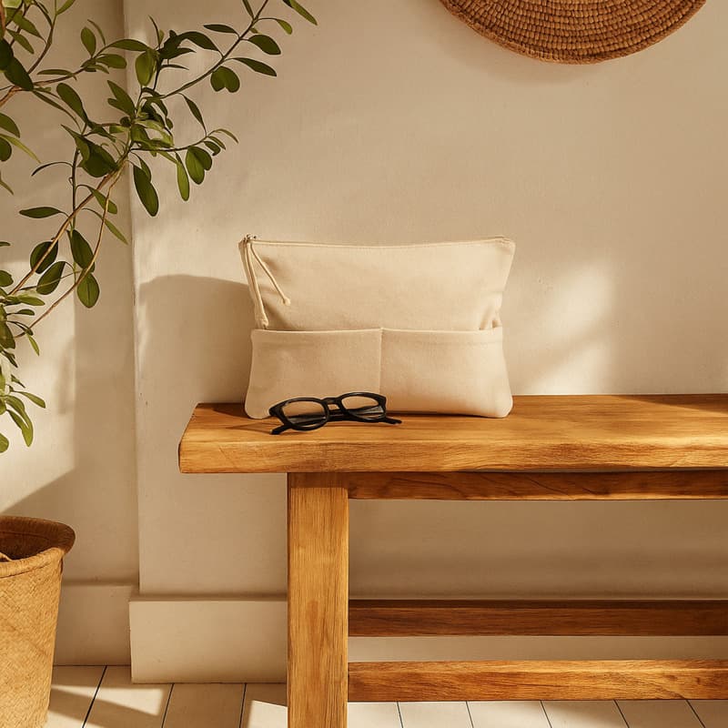 Citizen Green Zipzip organic cotton accessory pouch 10