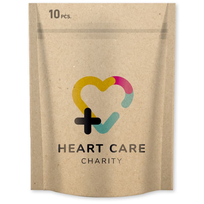 10-pieces plasters with full colour printed paper pouch 29