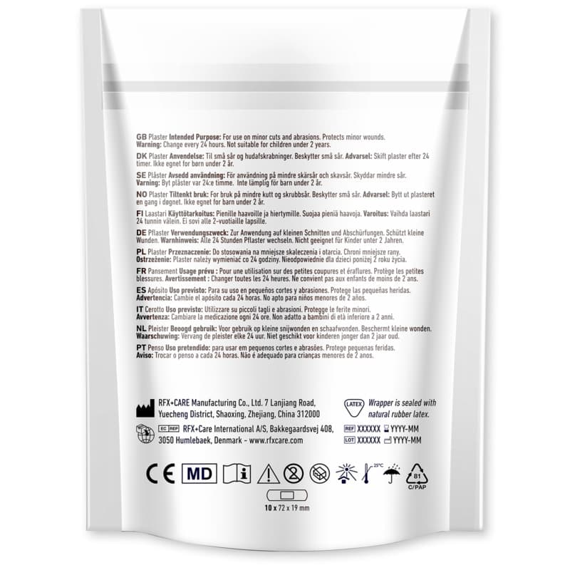 10-pieces customisable plasters with full colour printed paper pouch 3