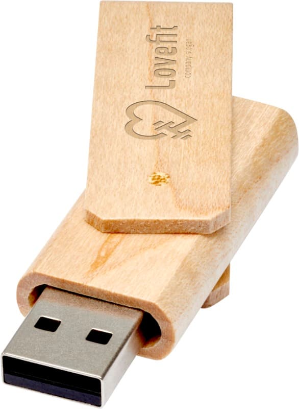 Rotate wooden USB 4