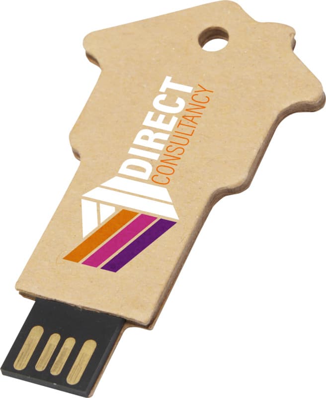 House-shaped recycled paper USB 2.0 6