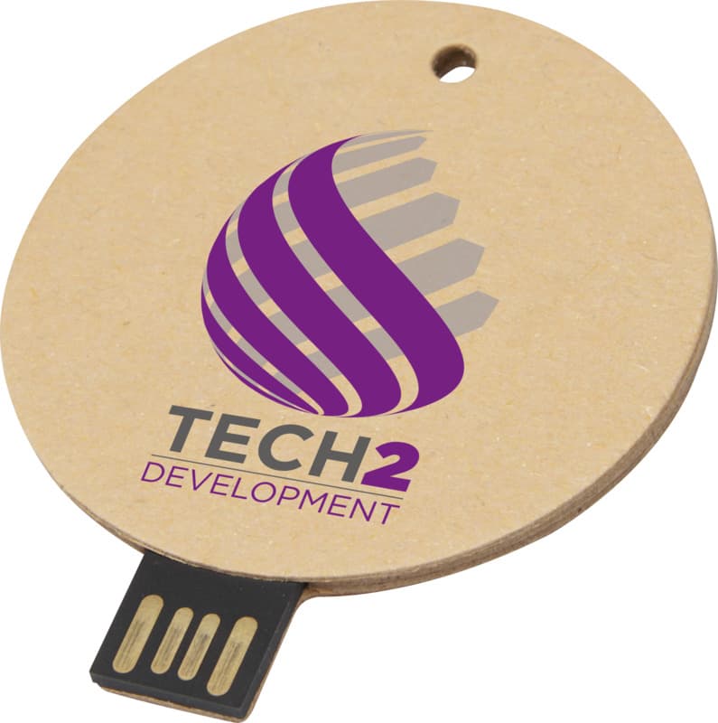 Round recycled paper USB 2.0 30