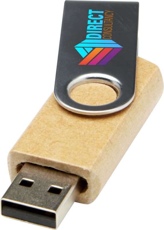 Rotate recycled paper USB 3.0 8
