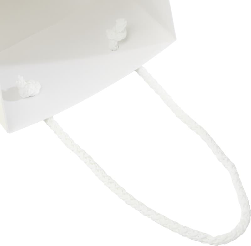 Handmade 170 g/m2 integra paper wine bottle bag with plastic cord handles - 12 x 9 x 37 cm 7