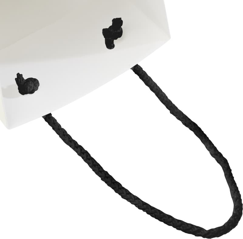 Handmade 170 g/m2 integra paper wine bottle bag with plastic cord handles - 12 x 9 x 37 cm 14