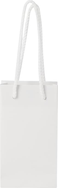 Handmade 170 g/m2 integra paper bag with plastic cord handles - 9.5 x 4 x 17 cm 3