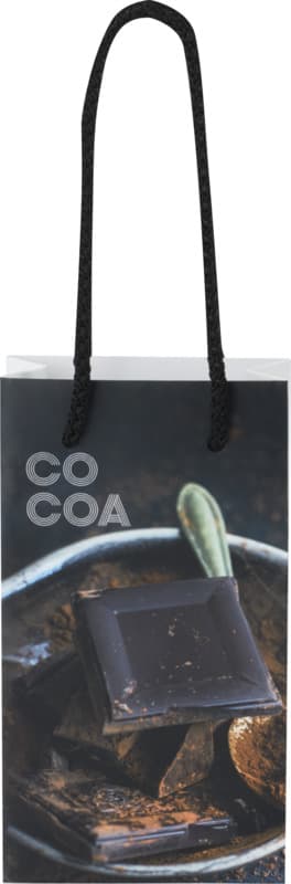 Handmade 170 g/m2 integra paper bag with plastic cord handles - 9.5 x 4 x 17 cm 10