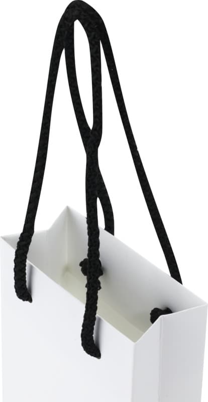 Handmade 170 g/m2 integra paper bag with plastic cord handles - 9.5 x 4 x 17 cm 13