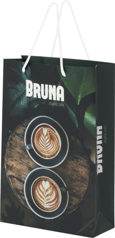 Handmade 170 g/m2 integra paper bag with plastic cord handles - 24 x 9 x 36 cm 1