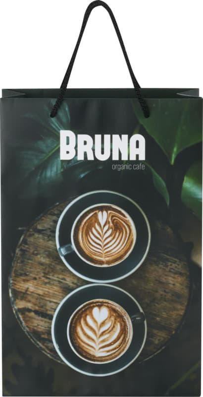 Handmade 170 g/m2 integra paper bag with plastic cord handles - 24 x 9 x 36 cm 10