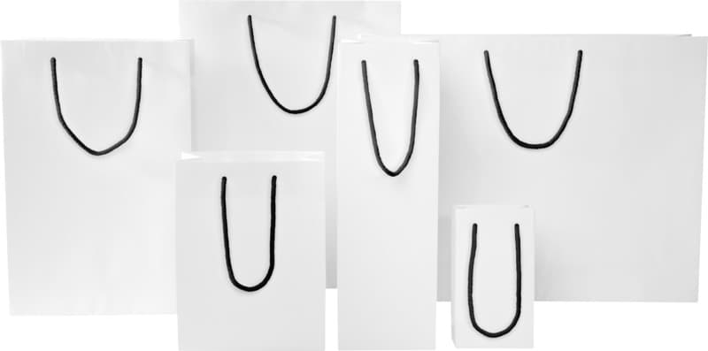 Handmade 170 g/m2 integra paper bag with plastic cord handles - 24 x 9 x 36 cm 12