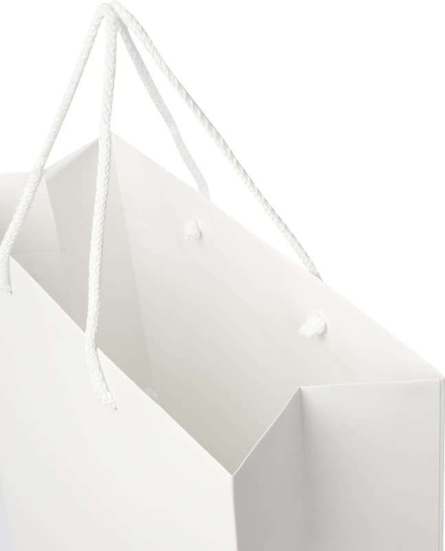 Handmade 170 g/m2 integra paper bag with plastic cord handles - 31 x 12 x 41 cm 6