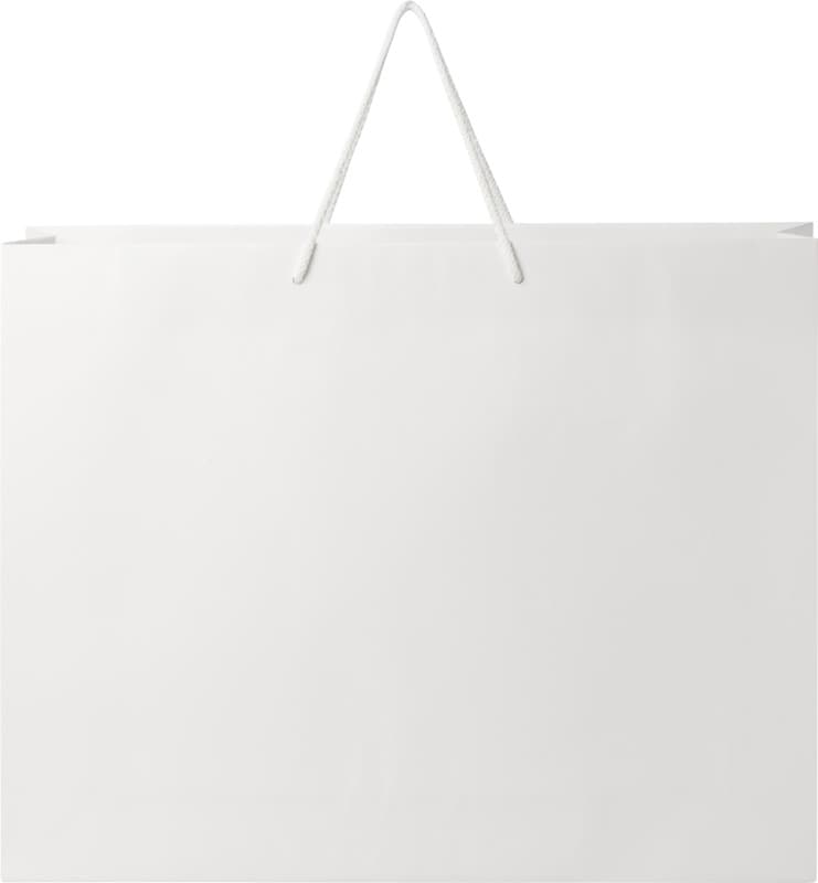 Handmade 170 g/m2 integra paper bag with plastic cord handles - 45 x 10 x 35 cm 3