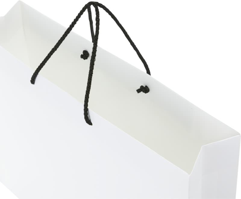 Handmade 170 g/m2 integra paper bag with plastic cord handles - 45 x 10 x 35 cm 13