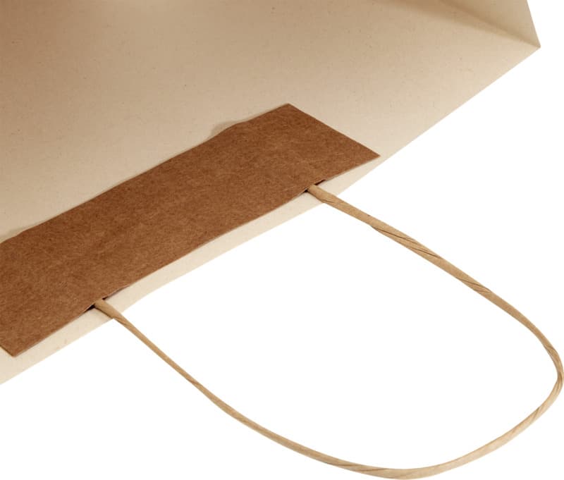 Agricultural waste 150 g/m2 paper bag with twisted handles - 31 x 12 x 41 cm 7