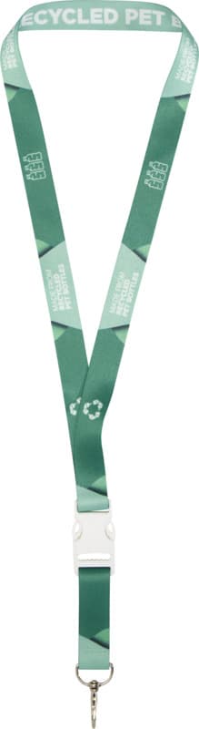 Bucks recycled PET lanyard with safety buckle 4
