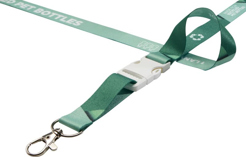 Bucks recycled PET lanyard with safety buckle 7