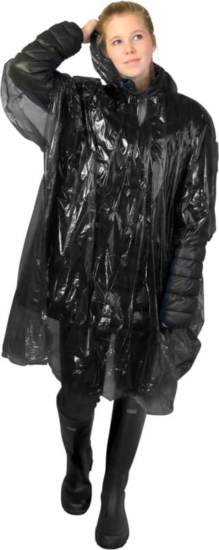 Ziva disposable rain poncho with storage pouch 3