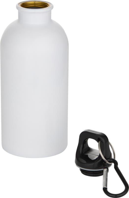 Oregon 400 ml sublimation RCS recycled single wall stainless steel water bottle with carabiner 3