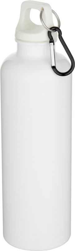 Oregon 750 ml solid colour RCS recycled plastic water bottle with carabiner  