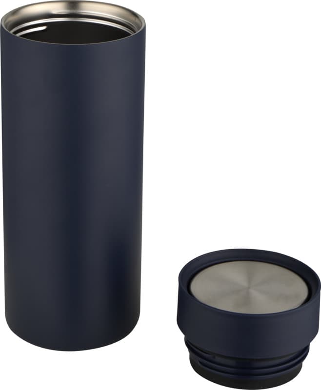Illuminate 650 ml RCS recycled double wall stainless steel water bottle with 3-piece lid set 4