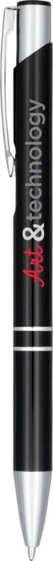 Moneta anodized aluminium click ballpoint pen (blue ink) 4