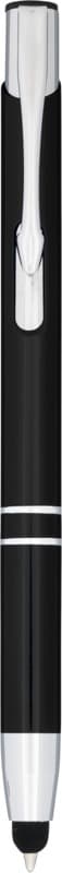 Moneta anodized aluminium click stylus ballpoint pen (blue ink)