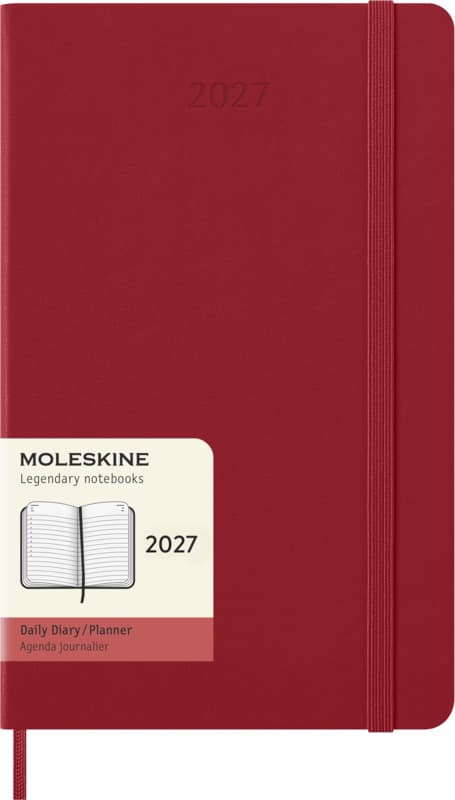 Moleskine hard cover 12 month L daily planner