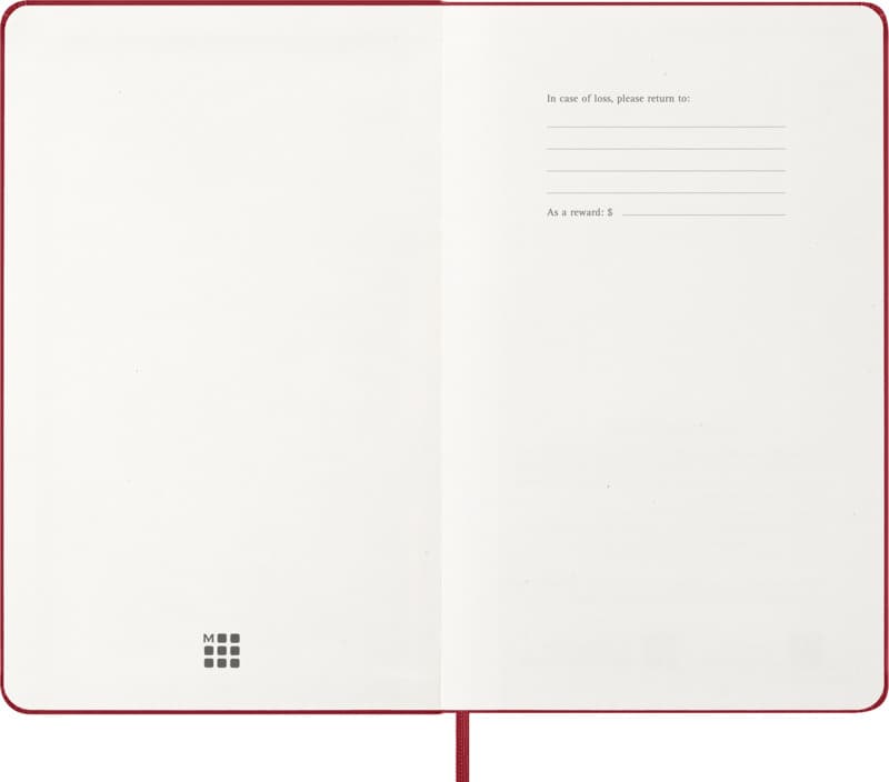 Moleskine hard cover 12 month L daily planner 4